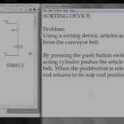 Electro Pneumatics Control SORTING DEVICE