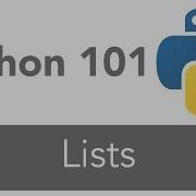 Python 101 Lists