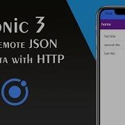 Ionic 3 8 Remote JSON Localdata With HTTP
