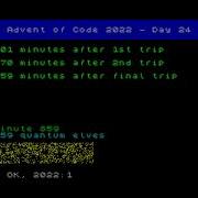 Advent Of Code Day 24 2022 Visualized 48k ZX Spectrum FUSE Sped Up 180x