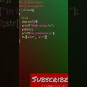Converting String To Lower Case Using ASCII Value Concept C Code Short