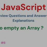 JavaScript Interview Questions 6 How To Empty An Array Javascript