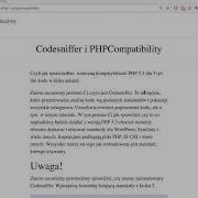 Codesniffer I PHPCompatibility