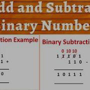 Add And Subtract Two Binary Numbers