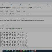 Create A 10x10 Array With Random Values And Find The Minimum And Maximum Values Shaheencodingzone