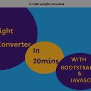 Single Weight Converter App