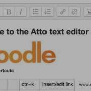 The Moodle Text Editor
