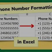 How To Format Phone Numbers In Excel Tutorial