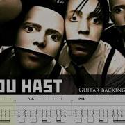 RAMMSTEIN Du Hast GUITARLESS BACKING TRACK TAB