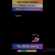 Python MCQ 05 On Variable Names Python Programming Mcqs
