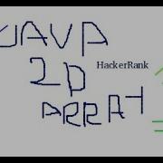 Java 2d Array Hackerrank Solution
