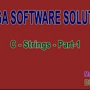 C Strings Part 1