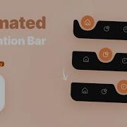 Animated Mobile Navigation Menu Bar Design In Figma Bottom Navbar Animation