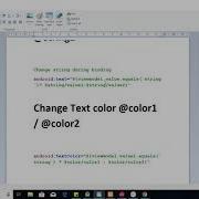 Data Binding Tips Change Text Color View Visible Change String