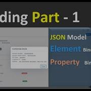 SAPUI5 Binding JSON Model Binding Elementbinding Sapui5binding Propertybinding Jsonmodel