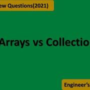 Arrays Vs Collection Java Interview Question 2021