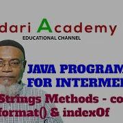Java Programming For Intermediate 3 String Methods Concat Format IndexOf