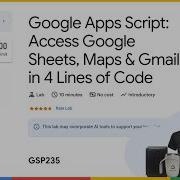 Google Apps Script Access Google Sheets Maps Gmail In 4 Lines Of Code GSP235