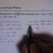 Intersection Of Two Planes In A Line Vector