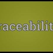 Traceability Meaning