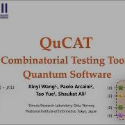 QuCAT A Combinatorial Testing Tool For Quantum Software