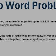 How To Solve Ratio Word Problems