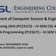 JAVA Session 6 Arrays
