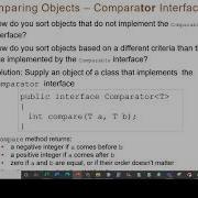Java II Chapter 10 Class 3 Part 2 Comparator Interface