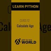 Calculate Age In Python Python For Beginners Pythontutorial Easypython Shortsyoutube Viral