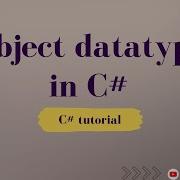 Object Data Type Built In Reference Type C Tutorial