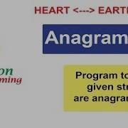 Python Tutorials Anagrams Program To Check Given Two Strings Are Anagram Or Not