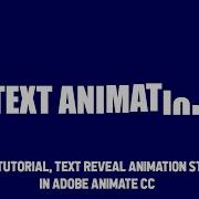 How To Animate Text Reveal Style 3 Adobe Animate CC Tutorials Adobe Flash Tutorials