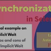 Different Waits In Selenium Synchronization In Selenium How To Use Implicit Wait In The Selenium