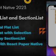 11 Working With FlatList And Section List In React Native Reactnative List Mobileapp