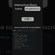 Interactive Social Buttons Html CSS