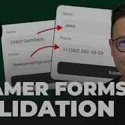 Framer Forms Name And Phone Fields Validation