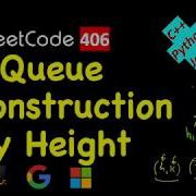 Queue Reconstruction By Height LeetCode 406 C Java Python