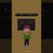 Back To School Days Funny Cartoon Video Animation Videos Kamal Shil Arts