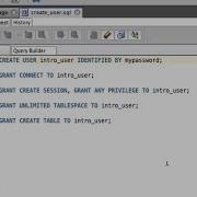 Create New User In Oracle SQL
