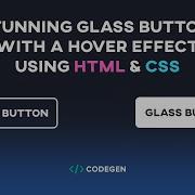 STUNNING Glass Button With A Hover Effect CSS And HTML CSS Hover Effect