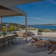 Contemporary 2 Bedroom Apartment With Sea View Hot Tub Pool For Sale In Kalyves