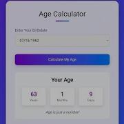 Stylish Age Calculator HTML CSS JavaScript Age Calculator Project With Source Code