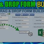Create Forms In 1 Minute With This Drag Drop Form Builder In Excel FREE Download