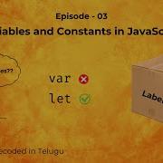 JavaScript Variables Explained In Telugu Let Var Const With Real Life Examples