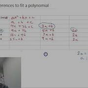 Using Finite Differences To Fit A Polynomial