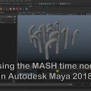 Using The Maya 2018 Time Node In MASH To Create Some Cool ANIMATIONS
