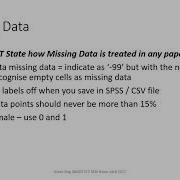 PLS Vid2 Dealing With Missing Data