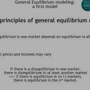 General Equilibrium Modeling A First Model