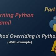 Python Programming Series In Tamil Inheritance Method Overriding In Python With Example
