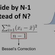 Why We Divide By N 1 In The Sample Variance The Bessel S Correction